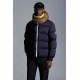 2022 Moncler Loeb Short Down Jacket Mens Winter Hooded Puffer Down Coat Outerwear Night Blue