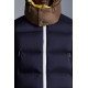 2022 Moncler Loeb Short Down Jacket Mens Winter Hooded Puffer Down Coat Outerwear Night Blue