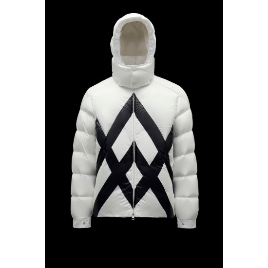 2022 Moncler Madawaska Short Down Jacket Mens Down Coat Winter Outerwear White Black