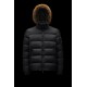 2022 Moncler Marque Short Down Jacket Mens Winter Fur Hooded Puffer Down Coat Outerwear Black