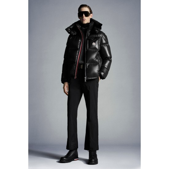 2022 Moncler Montbeliard Outdoor Short Down Jacket Mens Winter Hooded Puffer Down Coat Outerwear Black