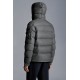 2022 Moncler Montgenevre Short Down Jacket Mens Winter Hooded Puffer Down Coat Outerwear Melange Medium Gray