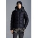 2022 Moncler Montgenevre Short Down Jacket Mens Winter Hooded Puffer Down Coat Outerwear Night Blue