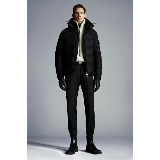 2022 Moncler Montgenevre Short Down Jacket Mens Winter Puffer Down Coat Outerwear Black