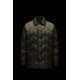 2022 Moncler Moreau Casual Short Down Jacket Mens Down Coat Zip Up Winter Outerwear Army Green