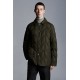 2022 Moncler Moreau Casual Short Down Jacket Mens Down Coat Zip Up Winter Outerwear Army Green