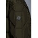 2022 Moncler Moreau Casual Short Down Jacket Mens Down Coat Zip Up Winter Outerwear Army Green