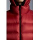 2022 Moncler Myosotis Short Down Jacket Hooded Mens Down Puffer Coat Winter Outerwear Scarlet Red