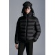 2022 Moncler Myosotis Short Down Jacket Hooded Mens Down Puffer Coat Zip Up Winter Outerwear Black