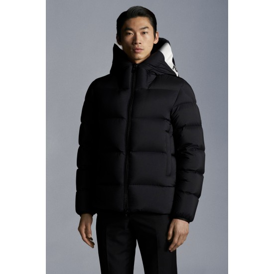 2022 Moncler Odart Short Down Jacket Mens Hooded Winter Puffer Down Coat Outerwear Black