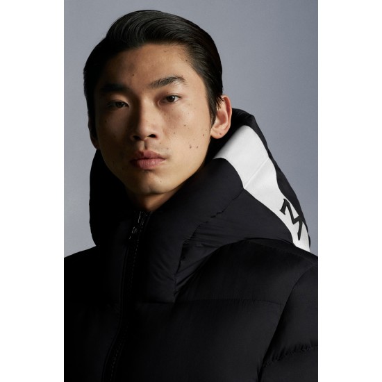 2022 Moncler Odart Short Down Jacket Mens Hooded Winter Puffer Down Coat Outerwear Black