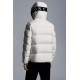 2022 Moncler Odart Short Down Jacket Mens Hooded Winter Puffer Down Coat Outerwear Off White