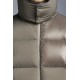 2022 Moncler Pallardy Casual Short Down Jacket Mens Puffer Down Coat Hooded Zip Up Winter Outerwear Beige