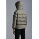 2022 Moncler Pallardy Casual Short Down Jacket Mens Puffer Down Coat Hooded Zip Up Winter Outerwear Beige