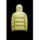 2022 Moncler Paviot Short Down Jacket Hooded Mens Down Puffer Coat Winter Outerwear Cream Yellow