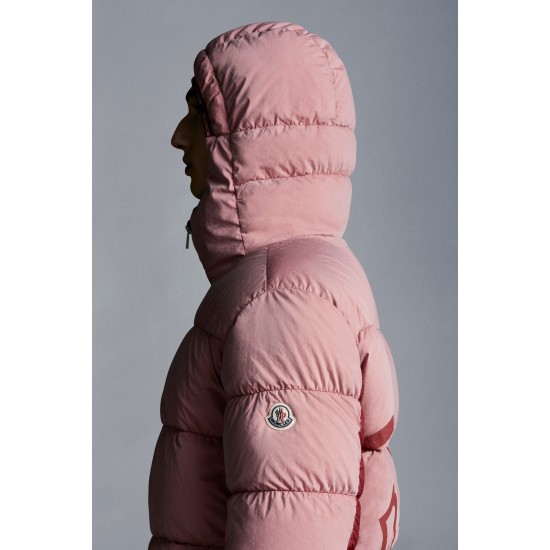 2022 Moncler Paviot Short Down Jacket Hooded Mens Down Puffer Coat Winter Outerwear Shocking Pink