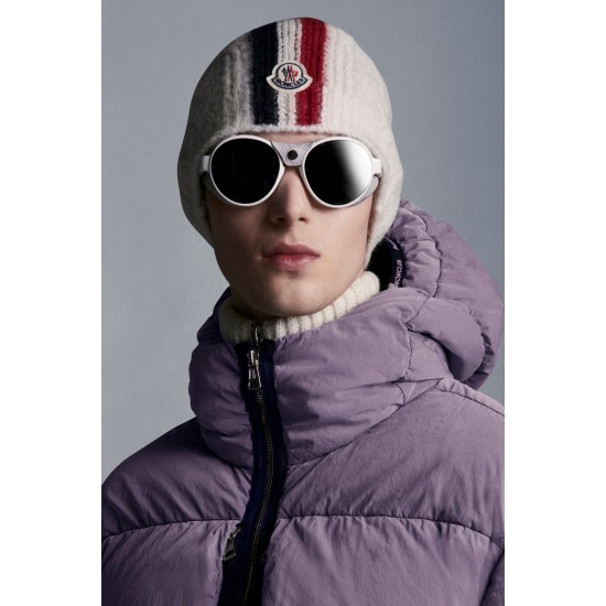 2022 Moncler Paviot Short Down Jacket Hooded Mens Down Puffer Coat Winter Outerwear Shocking Purple