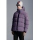 2022 Moncler Paviot Short Down Jacket Hooded Mens Down Puffer Coat Winter Outerwear Shocking Purple