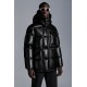 2022 Moncler Promio Leather Jacket Casual Short Down Jackets Mens Down Coat Winter Outerwear Black