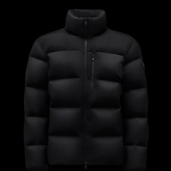 2022 Moncler Quiberville Short Down Jacket Mens Winter Coat Outerwear Black