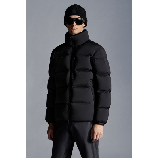 2022 Moncler Quiberville Short Down Jacket Mens Winter Coat Outerwear Black