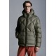 2022 Moncler Reynaud Short Down Jacket Mens Hooded Winter Puffer Down Coat Outerwear Sage Green