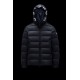 2022 Moncler Salzman Short Down Jacket Mens Winter Hooded Puffer Down Coat Outerwear Night Blue