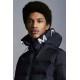 2022 Moncler Salzman Short Down Jacket Mens Winter Hooded Puffer Down Coat Outerwear Night Blue