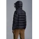 2022 Moncler Salzman Short Down Jacket Mens Winter Hooded Puffer Down Coat Outerwear Night Blue