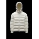 2022 Moncler Salzman Short Down Jacket Mens Winter Hooded Puffer Down Coat Outerwear Off White