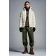 2022 Moncler Salzman Short Down Jacket Mens Winter Hooded Puffer Down Coat Outerwear Off White