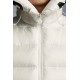 2022 Moncler Salzman Short Down Jacket Mens Winter Hooded Puffer Down Coat Outerwear Off White