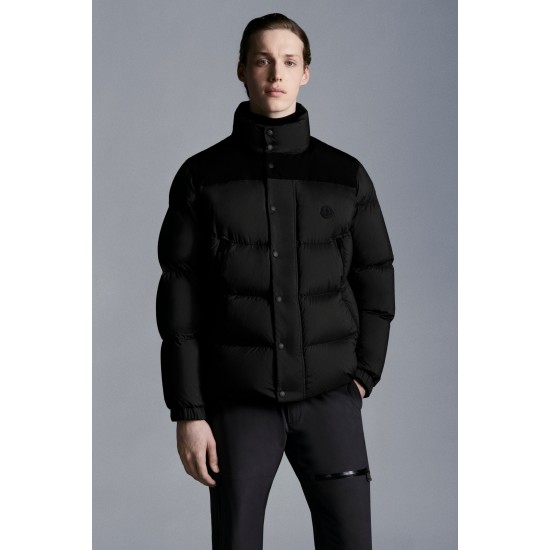 2022 Moncler Timsit Short Down Jackets Mens Down Coat Winter Outerwear Black