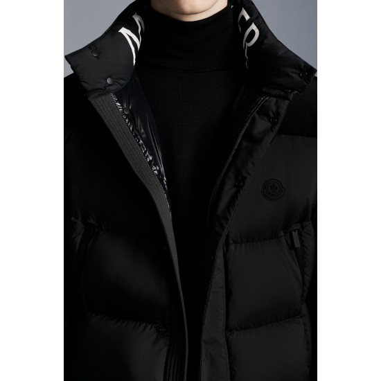 2022 Moncler Timsit Short Down Jackets Mens Down Coat Winter Outerwear Black