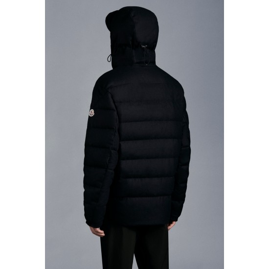 2022 Moncler Vabb Short Down Jacket Mens Zip Up Hooded Down Puffer Coat Night Blue5