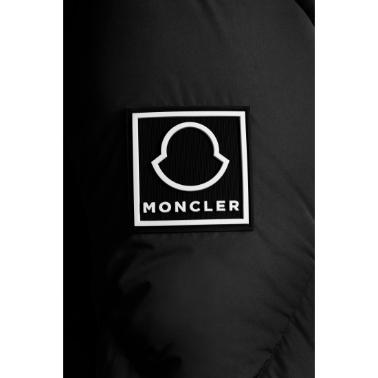 2022 Moncler Vercel Short Down Jacket Mens Zip Up Hooded Down Puffer Coat Black