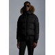 2022 Moncler Veyre Fur Hooded Jacket Casual Short Purffer Down Jackets Mens Down Coat Winter Outerwear Black