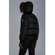 2022 Moncler Veyre Fur Hooded Jacket Casual Short Purffer Down Jackets Mens Down Coat Winter Outerwear Black