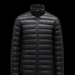 2022 Moncler Vosges Short Down Jacket Mens Fall Down Coat Outerwear Black