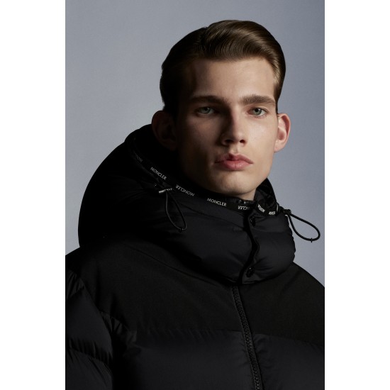 2022 Moncler Wargnier Short Down Jacket Mens Winter Hooded Puffer Down Coat Outerwear Black