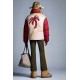 8 MONCLER PALM ANGELS Panamint Short Down Jacket Men Down Puffer Coat Winter Outerwear Burgundy Red