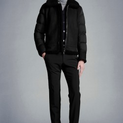 MONCLER Curval Down Jacket Men Winter Down Coat Outerwear Black