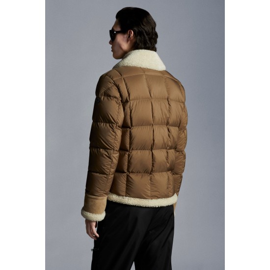 MONCLER Curval Down Jacket Men Winter Down Coat Outerwear Khaki