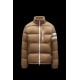 MONCLER Delaume Short Down Jacket Men Puffer Down Coat Winter Outerwear Camel Beige