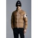 MONCLER Delaume Short Down Jacket Men Puffer Down Coat Winter Outerwear Camel Beige