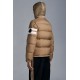 MONCLER Delaume Short Down Jacket Men Puffer Down Coat Winter Outerwear Camel Beige