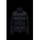 MONCLER Delaume Short Down Jacket Men Puffer Down Coat Winter Outerwear Night Blue