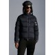 MONCLER Delaume Short Down Jacket Men Puffer Down Coat Winter Outerwear Night Blue