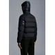 MONCLER Delaume Short Down Jacket Men Puffer Down Coat Winter Outerwear Night Blue