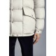 MONCLER Grimblat Short Down Jacket Mens Hooded Puffer Down Coat Winter Outerwear Ivory White